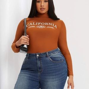 *NEW* Letter Graphic High Waist Tee